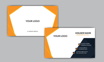 Modern and Simple Business card template design for corporate business