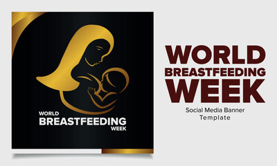 The newest world breastfeeding week theme or social media feed