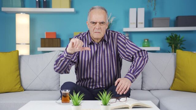 The grumpy old man refuses, he doesn't like it.