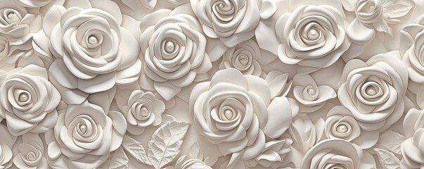 an Abstract Horizontal background, roses, and carved engraved ivory. Liquid flow texture. Fluid art Abtract-themed, photorealistic illustrations in JPG. Generative AI