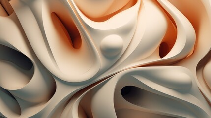 Modern Abstract 3D Background. Generative AI