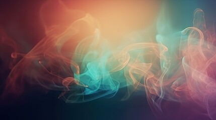 Colorful smoke abstract background. Generative  AI 