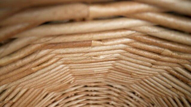 Fragment of a basket made of willow twigs or garden furniture.
