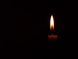 Fototapeta premium candle in the dark