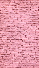 Pink brick background texture seamless pattern. Seamless brick masonry. Pink brick wall seamless illustration background. Generative AI