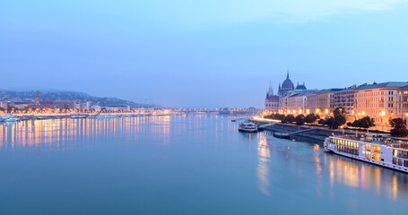 Fototapeta premium Panoramic View of Budapest City Hungary