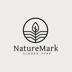 Nature leaf logo vector design template, eco-friendly symbol.