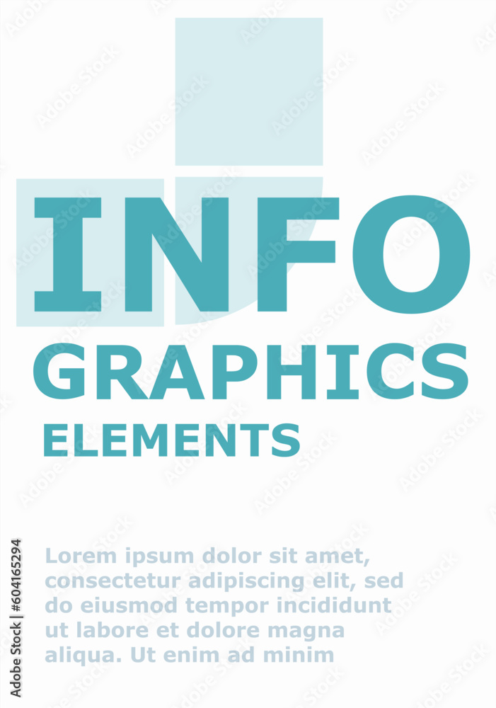 Aufkleber infographic poster or banner. booklet or cover for presentation. place for text. template, layout an