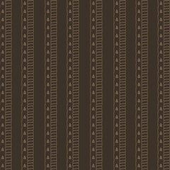 Seamless background pattern brown ethnic tribal design minimal template hand made