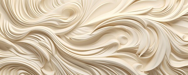 an Abstract Horizontal background, Swirls carved engraved ivory. Liquid flow texture. Fluid art Abtract-themed, photorealistic illustrations in JPG. Generative AI