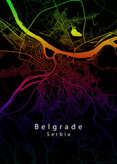 Belgrade Serbia City Map