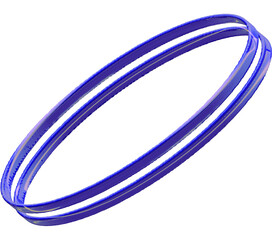 Blue Purple Irredial Abstract Y2K Shape Rings, Frame, Border