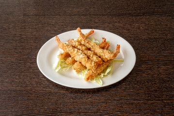 Tempura refers to the typical Japanese quick frying, especially seafood and vegetables