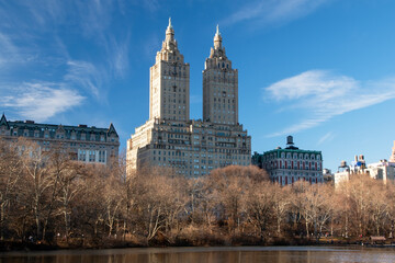 Fototapeta na wymiar Lake in the Central Park in New York City, Manhattan, NYC, NY, USA