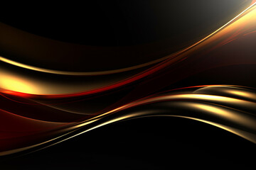 Abstract Cool Red and gold Texture Background colorful gradient wavy ai generative 