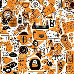 Seamless Colorful Abstract Shapes Pattern.

Seamless pattern of Abstract Shapes in colorful style. Add color to your digital project with our pattern!