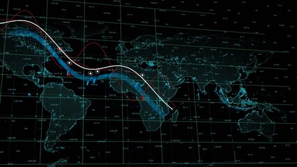 Stock market graphic. Stock price chart. Financial and business concept.