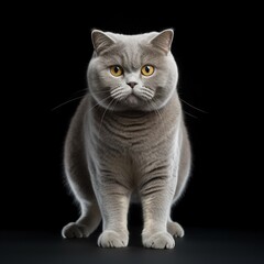 Fototapeta na wymiar Paws of Perfection: Highlighting the Sturdy Build and Unique Features of British Shorthair Cats
