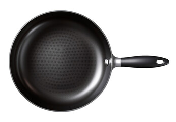 Frying pan isolated on a transparent background. Generative AI.