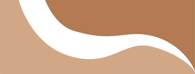 Minimalist modern art abstract vector background in nude beige colors.
