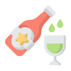 Alcohol Flat Icon