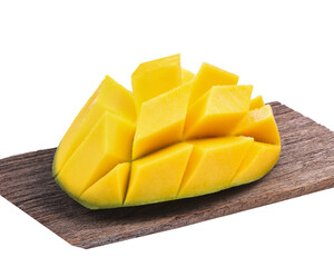 mango slice isolated transparent png