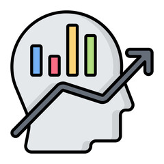 Growth Hacking Line Color Icon