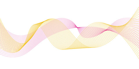 Beautiful abstract wave line technology background