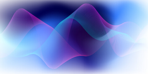 Abstract wave on gradient color background. vector eps.10