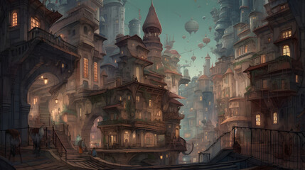 魔法の都市、境界なき驚異の世界 No.018| Enchanted Metropolis: Where Possibilities Transcend Generative AI