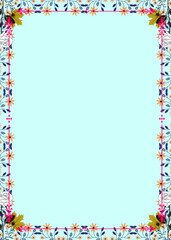 Classic template decoration in vintage style with natural nuances.