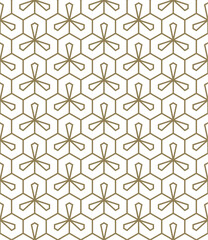 Fototapeta na wymiar A seamless modern and hexagon pattern