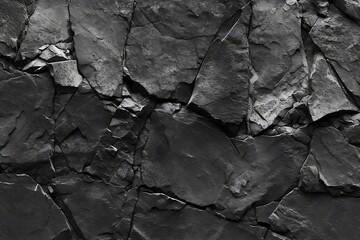 black concrete wall grunge stone texture dark gray, coal, Generative AI, concrete surface, rough texture, exposed concrete