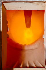 Combustion chamber of rotary lime kiln at silica factory
