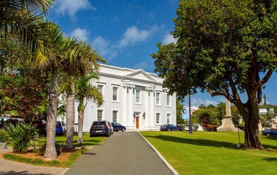 The Cabinet Office Building, on Front Street, houses the Office of the Premier of Bermuda appointed by the Governor, and leads Bermuda's locally elected Government, Hamilton, Bermuda, Atlantic