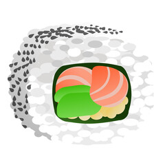sushi set vector