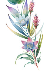Fototapeta na wymiar Colourful floral abstract illustration