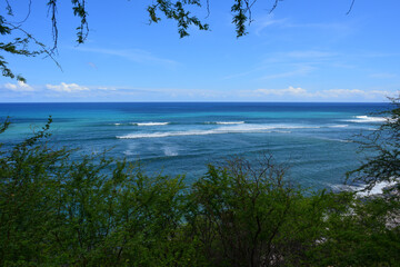 Ocean and Waves - Scenic Island View