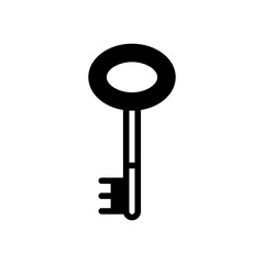 key icon solid style vector