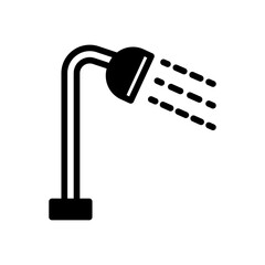shower icon solid style vector