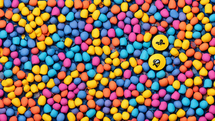 background with balls