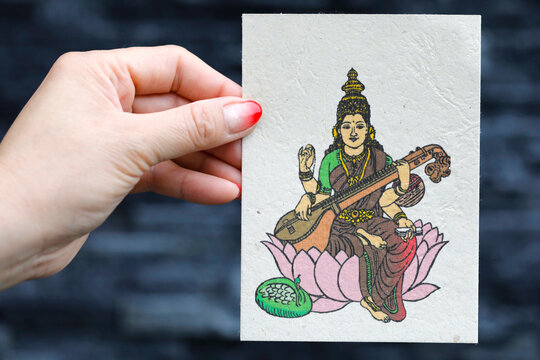 Buy Goddess Saraswati Goddess of Knowledge, Music, Art, Wisdom and Nature  digital Download Online in India - Etsy