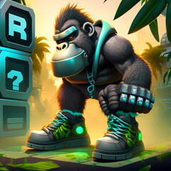 Naklejka premium Monkey King