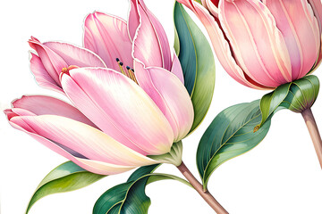 Fototapeta premium Colourful floral abstract illustration