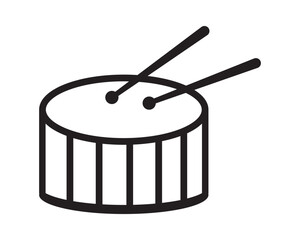 Obraz na płótnie Canvas Drum musical vector icon vector symbol design