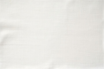 White Crumpled Linen Paper Background, In The Style Of