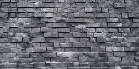 Obraz premium brick stone wall texture copy space background by generative AI tools