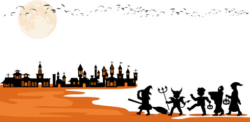 The spooky night background. Spooky night halloween background. Halloween theme dark background. Halloween spooky night background
