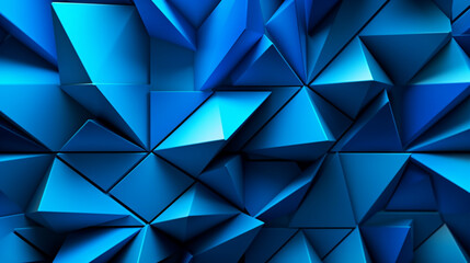 blue Abstract triangle geometry pattern background