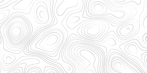Topographic map background geographic line map with elevation assignments. Modern design with White background with topographic wavy pattern design. paper texture Imitation of a geographical